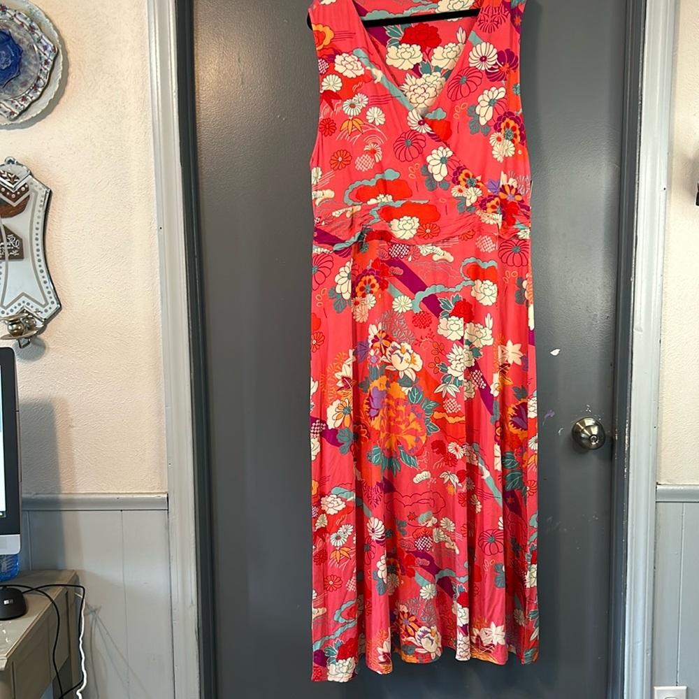 Soft Surroundings Maxi dress size 2x floral nwt